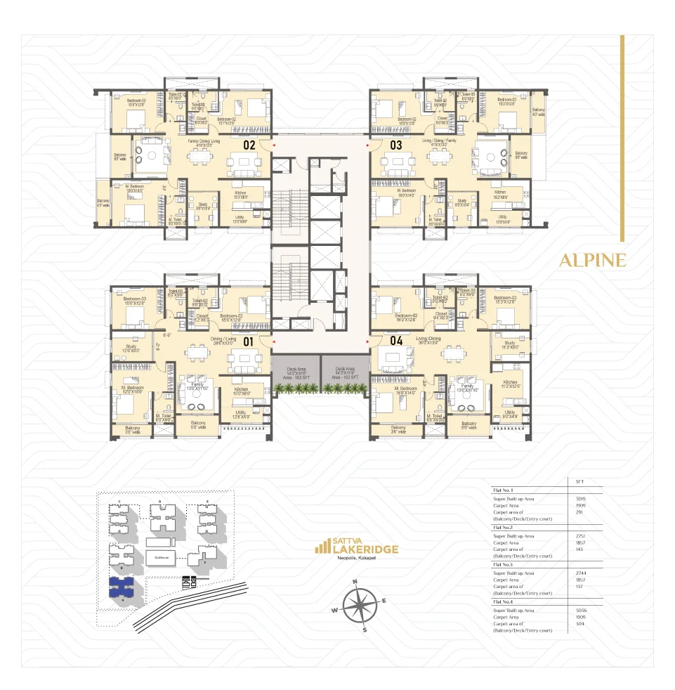 Sattva Lake Ridge Floor plan